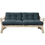Karup sofa Step *158 cm natural + futon petrol blue 757