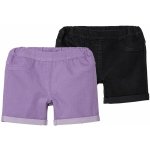 lupilu dívčí džínové šortky 2 kusy světle fialová černá – Sleviste.cz