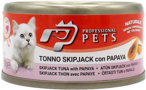 Professional Pets Naturale Cat tuňák papája 70 g