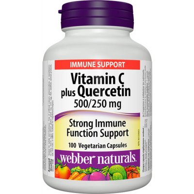Webber Naturals Vitamin C + Quercetin 500/250 mg 100 kapslí