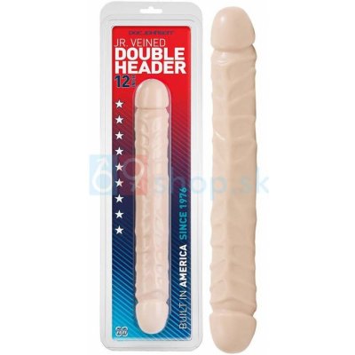 Doc Johnson Dvojité dildo přírodní 30,5 cm – Zboží Mobilmania