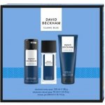 David Beckham Classic Blue deodorant s rozprašovačem 75 ml + sprchový gel 200 ml + deodorant ve spreji 150 ml – Hledejceny.cz