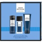 David Beckham Classic Blue deodorant s rozprašovačem 75 ml + sprchový gel 200 ml + deodorant ve spreji 150 ml – Zboží Mobilmania