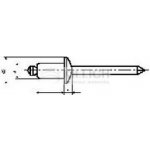 trhací nýt 5.0x12 VELKÁ HLAVA 14mm AL/ST – Zbozi.Blesk.cz