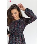 Těhotenské kojící šaty dl.rukáv Lovely Dress Navy – Zboží Dáma