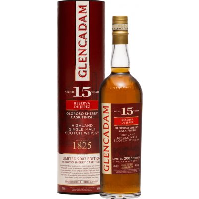 Glencadam 2007 15y Oloroso Sherry Cask Finish 46% 0,7 l (tuba) – Hledejceny.cz
