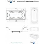 Besco Aria PROSAFE 150 x 70 cm VANARIA150PROS+OLVPINOZ – Hledejceny.cz
