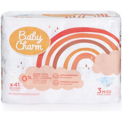 BABY CHARM Super Dry Flex Midi 3 6-10 kg 41 ks