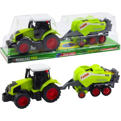 Lean Toys Sada Traktor Zemědělský Lis na Seno Zelený – Hledejceny.cz
