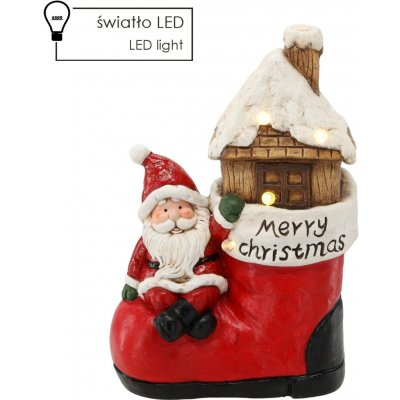 Pro-Tech shop Vánoční LED figurka Mikuláš MERRY CHRISTMAS 28,2x17x42cm 69840 – Hledejceny.cz