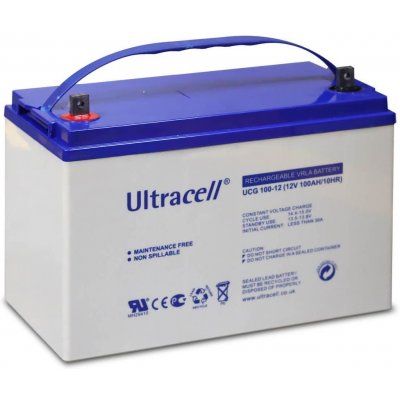 Ultracell gelová UCG100-12 F11 100Ah 12V VRLA – Zboží Mobilmania