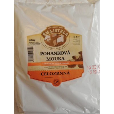 Šmajstrla Pohanková celozrnná mouka 500 g – Hledejceny.cz