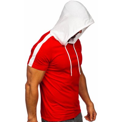 Bolf pánské tričko bez potisku a kapucí 8T299 červené – Zboží Mobilmania