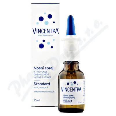 Vincentka nosní sprej STANDARD hypotonický 25ml