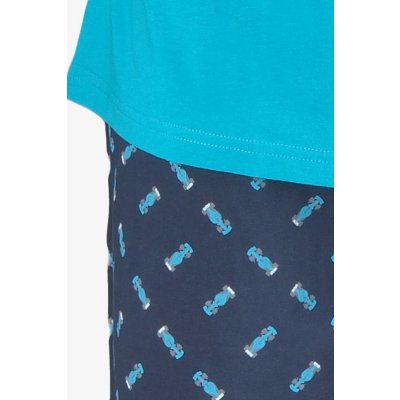 Gina 79150 pánské pyžamo krátké tyrkysové – Zboží Dáma
