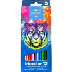 Koh i Noor 3132/12 trojhranné pastelky Triocolor tenké 12 barev tygr – Sleviste.cz