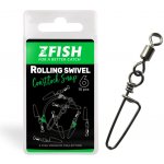 Zfish Obratlík s Karabinou Rolling Swivel & Coastlock Snap Velikost 16 Nosnost 10 kg 10 ks – Zbozi.Blesk.cz