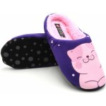 Gezer dámské domácí bačkory KOČKA fialová – Zboží Dáma