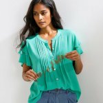 Halenka se sámky a krátkými rukávy zelená – Hledejceny.cz