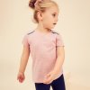 Dětské tričko Domyos tričko 500 na cvičení růžové