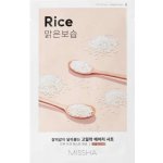 Missha Airy Fit Sheet Mask Rice plátýnková maska s výtažkem z rýže 19 g – Zboží Dáma