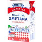 Madeta Jihočeská smetana trvanlivá 31% 250 ml – Zboží Mobilmania