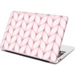 Sablio Samolepka na notebook Bledě růžové pletení - 38x26 cm – Zboží Živě