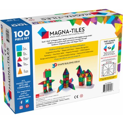 Magna-Tiles 100 Clear průhledná – Zboží Dáma