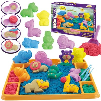 Woopie Magický Piasek Safari Dobrodružný Set XL ZOO se Stolečkem a Formičkami – Zboží Mobilmania