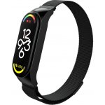 Xiaomi Milánský tah magnetický - kovový náhradní řemínek pro Mi Band 7 Černá MBSCZ-7MT02