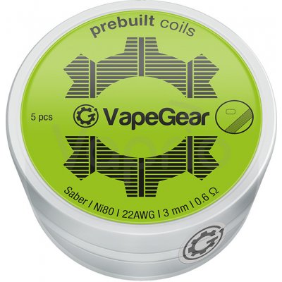 VapeGear předmotané spirálky Saber Ni80 0,6ohm