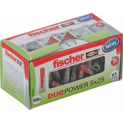 Fischer Hmoždinka DuoPower 5 x 25 LD, 100 ks – Zboží Mobilmania