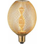 Paulmann P 29088 Metallic Glow Standard 230V LED Globe E27 Helix 3,5W 1800K mosaz – Hledejceny.cz