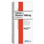 Generica Calcium+Vitamin C eff. tabl.10 x 1000 mg – Hledejceny.cz