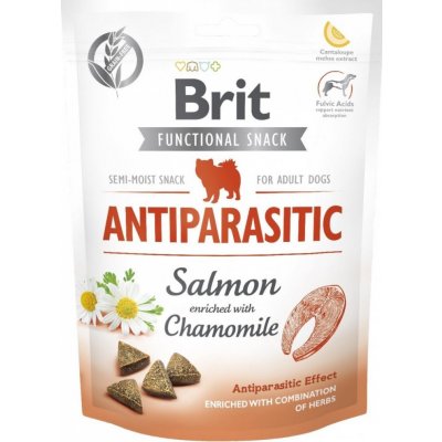 BRIT Care Functional Snack Antiparasit Salmon s lososem a heřmánkem pro psy 150 g – Hledejceny.cz