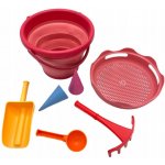 COMPACTOYS Skládací sada na písek 7v1 červená – Sleviste.cz