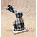 Zajíc látkový stojicí 18 cm černo-bílý II – Hledejceny.cz
