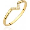 Prsteny Zlatnictví Zlatíčko Zlatý prsten s diamanty BC002.1