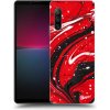 Pouzdro a kryt na mobilní telefon Sony Pouzdro Picasee silikonové Sony Xperia 10 IV 5G - Red black čiré