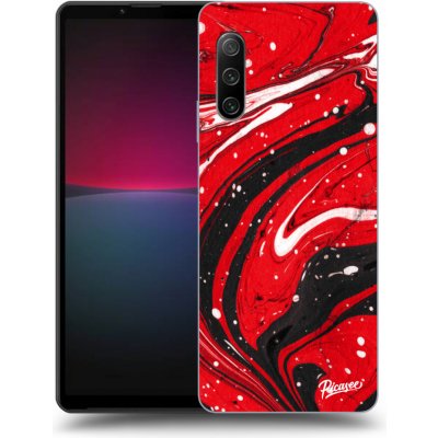 Pouzdro Picasee silikonové Sony Xperia 10 IV 5G - Red black černé – Zboží Mobilmania