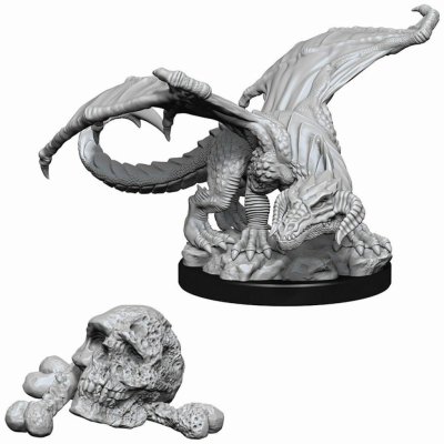 WizKids D&D Black Dragon Wyrmling Unpainted Dungeons & Dragons Nolzur's Marvelous Miniatures – Zboží Mobilmania