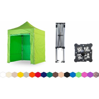 TENTino SMALL HEXAGON 2x2 m 13A - SVĚTLE ZELENÁ – Zboží Mobilmania