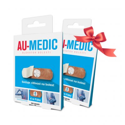 Au-Medic blokátor bolesti náplasti crystal tape 4 ks – Zboží Dáma