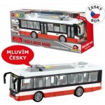 MaDe Trolejbus 28cm mluví česky a svítí – Zboží Mobilmania