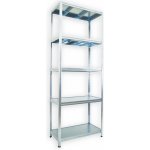 Biedrax Regál 45 x 120 x 210 cm 5 polic pozink – Sleviste.cz