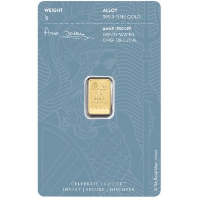 The Royal Mint Britannia zlatý slitek 1 g – Zboží Mobilmania