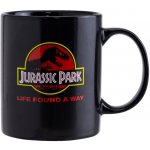 Keramický hrnek Jurský park Logo černý 315 ml – Sleviste.cz