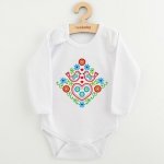 Dětské body s potiskem New Baby Lidový vzor ptáčci – Sleviste.cz