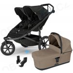 Thule Urban Glide 3 Double Black s magnetickou sponou 2025 + korba Soft beige + adaptéry – Zboží Dáma