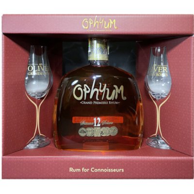 Ophyum 12y 40% 0,7 l (dárkové balení 2 skleničky)